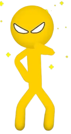 Stickman Party Yellow Character