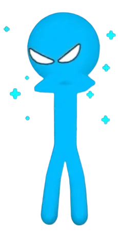 Stickman Party Blue Character