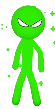 Stickman Party Green Character