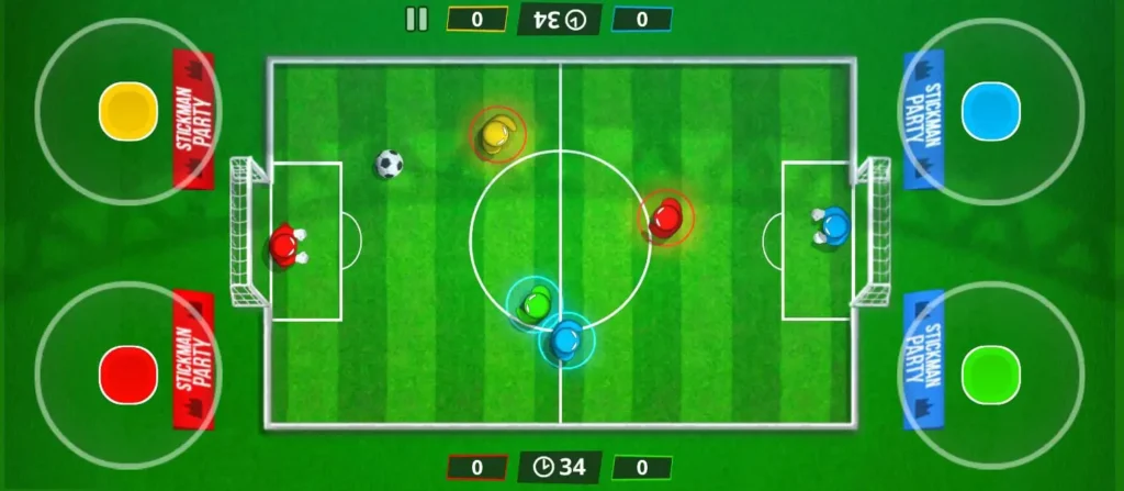 Soccer in Stickman Party