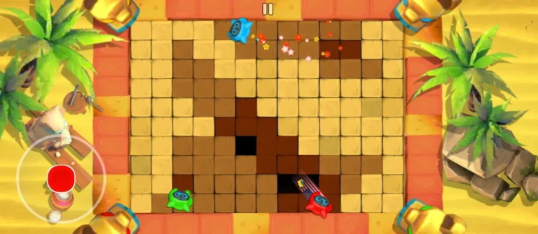 Block Breakers mini-game in Stickman Party