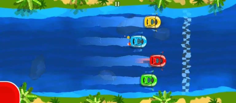 Fast Boats mini-game gameplay in Stickman Party