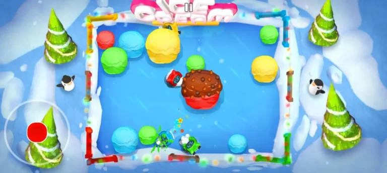 Ice Cream Master mini-game in Stickman Party