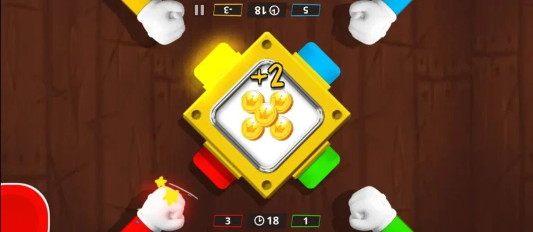 Knock Coins Mini-Game in Stickman Party
