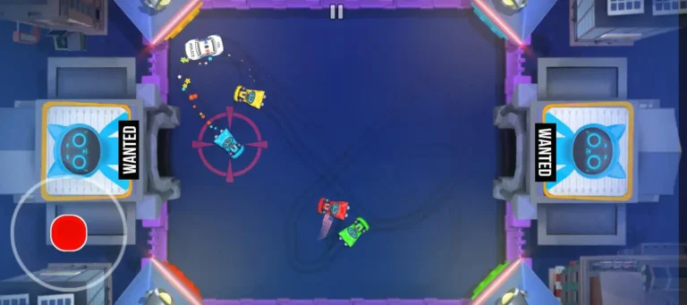 Police Chase mini-game in Stickman Party