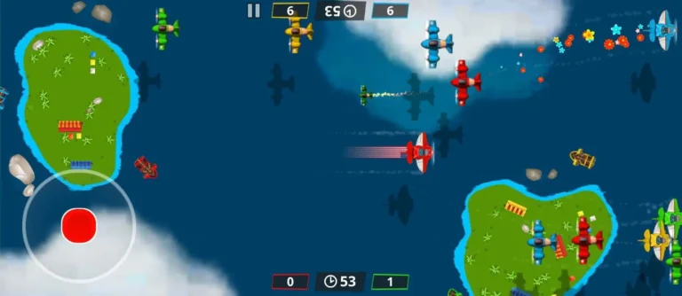 The Planes in Stickman Party gameplay and map