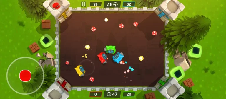 Mushroom Panic in Stickman Party – Gameplay and Maps